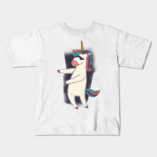 Unicorn floss dance Kids T-Shirt